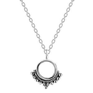 Sterling Silver Ethnic Necklace